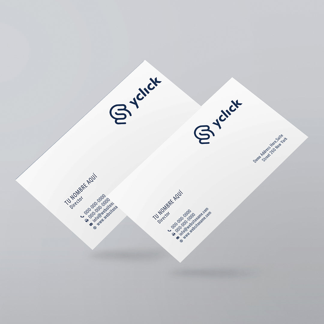 Tarjetas de presentación sencillas