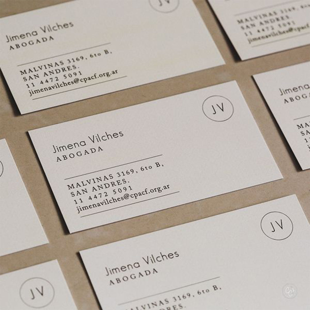 Tarjetas de presentación sencillas